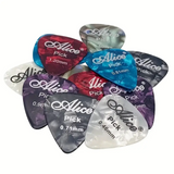 Alice 12-Piece Celluloid Guitar Picks in Metal Storage Tin - Assorted