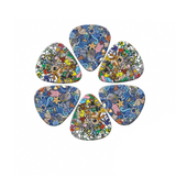 Guitar Picks Pack of 6 Unique Print Guitar Plectrums - Wild Print by Pieter Smuts Music