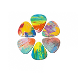 Guitar Picks Unique Graffiti Print - Pack of 6 by Pieter Smuts Music