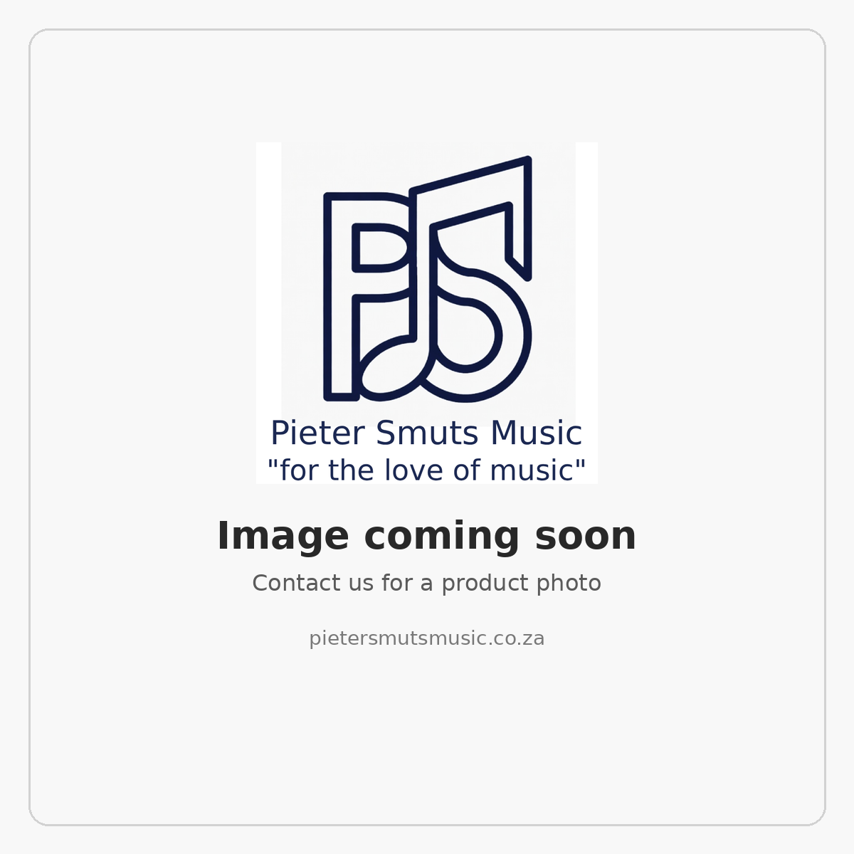 Image coming soon — contact Pieter Smuts Music for a product photo
