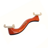 PSM Violin Shoulder Rest – Wood Look with Brass Fittings + Soft Cleaning Cloth (4/4 & 3/4 Size)