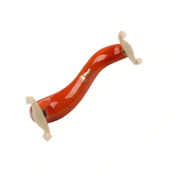 PSM Violin Shoulder Rest – Wood Look with Brass Fittings + Soft Cleaning Cloth (4/4 & 3/4 Size)