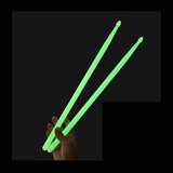 PSM Fluorescent Nylon Drumsticks – 5A Glowing Drumsticks for Live Performance (1 Pair)