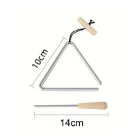 PSM 10cm Percussion Triangle with Striker – Clear, Bright Tone
