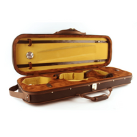 PSM Oblong Violin Case with Hygrometer 4/4 Size with Back Straps and Lockable