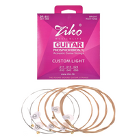 Ziko DP-011 Acoustic Guitar String Set 6-String Complete Set Steel Strings