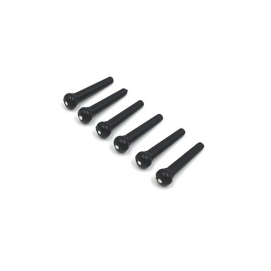Guitar Bridge Pin Set Of 6 Pins For Acoustic Steel String Guitar by Pieter Smuts Music