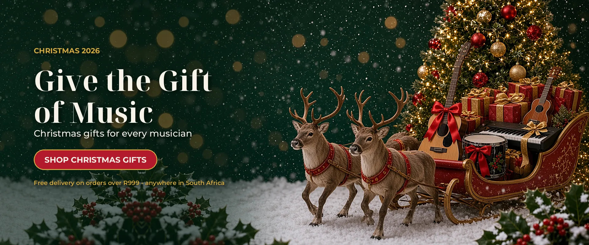 Give the Gift of Music – Christmas gifts for every musician. Free delivery on orders over R999.